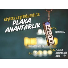 Rüya Vadisi Kişiye Özel Plaka Anahtarlık – Isim Soyisim Yazılı, Araba Plakalı Hediyelik Anahtarlık 2 Adet