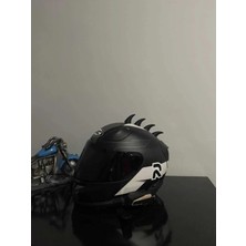 Rüya Vadisi Motosiklet Kaskı Için Boynuz - Şeytan Boynuzu - Ejderha Sırtı - Kask Süsü 4 Adet Aynı Boy