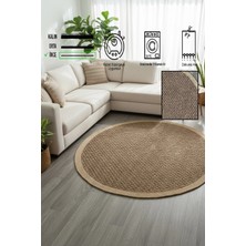 Simerev Halı Modern Jüt Yıkanabilir Kaymaz Tabanlı Halı Salon Mutfak Çocuk Yatak Oturma Odası Halısı Yolluk Kilim