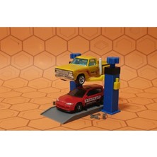Rüya Vadisi Oyuncak Araba Lift Seti Vidalı Mekanizmalı Yükselir Garaj Aksesuarı (Arabalar Dahil Değildir.)