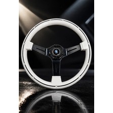 Carlone Nardi Model Beyaz Renk Spor Direksiyon Ortası Siyah Çizgili Model