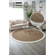 Simerev Halı Modern Jüt Yıkanabilir Kaymaz Tabanlı Halı Salon Mutfak Çocuk Yatak Oturma Odası Halısı Yolluk Kilim