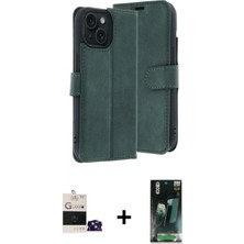 İlk El Grup Ieg™ iPhone 15 Siluet Işık Serisi - Şeffaf 360 Full Body Arka Koruyucu + Sierra Blue Bilvis Titan Kamera Lens