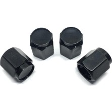 Hayat Store Altıgen Sibop Kapağı 4'lü Parlak Siyah