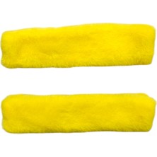 Hayat Store Peluş Seyahat Emniyet Kemer Pedi Kılıfı 2'li Sarı