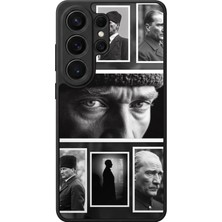 Aksel Kılıf Samsung Galaxy S26 Ultra Uyumlu Glossy Premium Mat Siyah Baskılı Silikon Kılıf