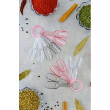 Abnturk 9 cm Yüksek Kalite 12LI Mini Baharat Kaşıkları