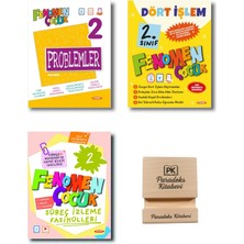 Fenomen Yayıncılık Fenomen 2. Sınıf Problemler Dört Işlem ve Süreç Izleme Fasikülleri  3lü Set + Telefon Standı