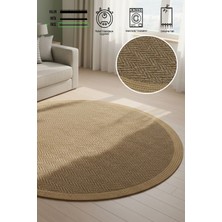 Simerev Halı Modern Jüt Yıkanabilir Kaymaz Tabanlı Halı Salon Mutfak Çocuk Yatak Oturma Odası Halısı Yolluk Kilim