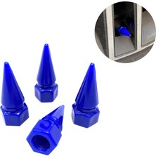 Hayat Store Sivri Mermi Sibop Kapağı Plastik 4'lü 32MM Mavi