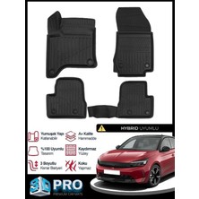 Rich Oto Paspas Opel Corsa Hibrit Hybrid 3D Havuzlu Paspas 2025 2026 Model Kokusuz Sadece Hibrit Için Uyumlu