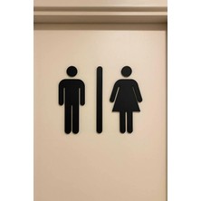 Rüya Vadisi 3D Baskı Erkek Kadın Tuvalet Kapı Işareti – Wc Kapı Tabelası