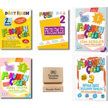 Fenomen Yayıncılık Fenomen 2. Sınıf Tüm Dersler Soru Bankası ve Denemeler Problemler Dört Işlem 5li Set +Telefon Standı