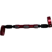 Çelik Gidon Bar Seti Gidon Bağlantı Cnc Kırmızı Telefon-Kamera Tutacak Ayna Bağlantı Bar Seti