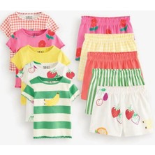 Next Baby Pamuklu Kısa Kollu 5'li Alt Üst Takım