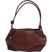 Rivina Marla Kadın Askısı Düğüm Detaylı Orta Boy El Kol ve Omuz Çantası 35X20 cm