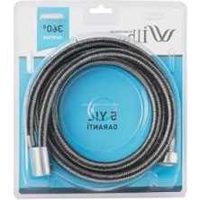 Esranın Dünyası Esnek Paslanmaz Çelik Duş Hortumu, 360 Derece Dönme Özelliği, 1,5 M Uzunluk