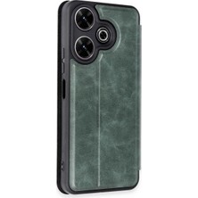 Colezium 13 4g Kılıf Flip Cover - Koyu Yeşil