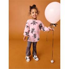 Next Baby Pamuklu Pembe Hayvan Desenli Uzun Kollu Alt Üst Takım