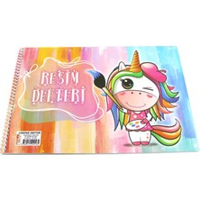 Defne Resim Defteri Çok Amaçlı Spiralli Karton Kapak 38X48Cm Dfn-5061 (6 Lı Paket)