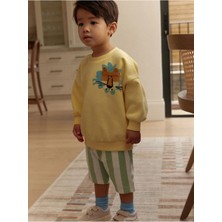 Next Baby Pamuklu Sarı Sweatshirt ve Şort Takımı