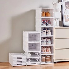 Esranın Dünyası Katlanabilir Ayakkabı Rafı - 6 Katlı Modüler Tasarım