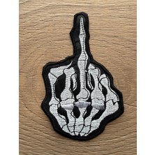 Metal Giyim Parmak Işareti Ufak Boy Patch