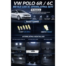 Duolight Vw Polo 6r 6c LED Iç Aydınlatma Seti Beyaz 9 Parça + Hediye T10 Ampul