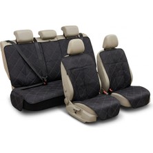 3 Parça Oto Koltuk Kılıfı Kedi Köpek Araba Koltuk Örtüsü Sıvı Geçirmez Binek Tipi Araçlara Uygun Kılıf