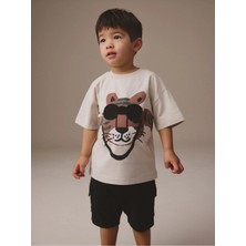 Next Baby Pamuklu Kısa Kollu Taş Desenli Alt Üst Takım