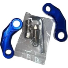 Vogs Motosiklet Ayna Uzatma-Ayna Genişletme Aparatı 10 mm Düz Diş Mavi