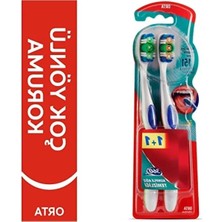 Calperia Çok Yönlü Koruma Sağlayan Orta Sert Diş Fırçası 1+1 Set