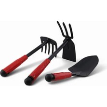 Calperia Bahçe Işleme Seti: Metal Çapa ve Tırmık, 3'lü Paket