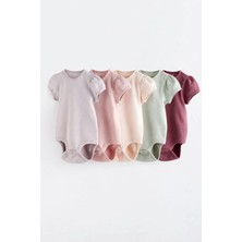 Next Baby Pamuklu Pembe 5'li Body Zıbın Set