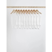 Next Baby Pamuklu Beyaz Ip Askılı Atlet Body Zıbın 10'lu Set