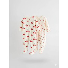 Next Baby Polar Kiraz Desenli 2'li Tulum Set