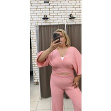Tuba Toptaş Bağlamalı Gofre Bluz