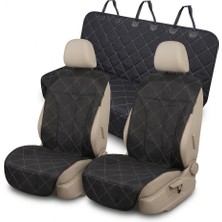 Markaflex 3 Parça Araba Arka Koltuk Kılıfı Binek Araçlara uygun Sıvı Geçirmez Kılıf Örtü Suv Tipi Araçlara