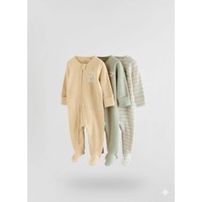 Next Baby Pamuklu 3'lü Tulum Set