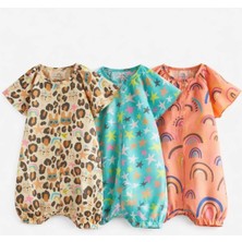 Next Baby Pamuklu Animal 3'lü Romper Set