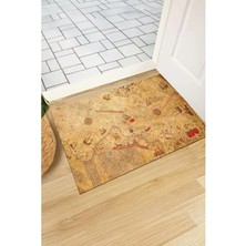 Calperia Monnheın Kapı Önü Paspası - Modern ve Şık Kapı Paspası | Ev, Ofis ve Dış Mekân Kullanımı Için (Piri Reis Haritası)