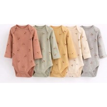 Next Baby Pamuklu Desenli 5'li Body Zıbın Set