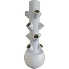 Calperia Egedor 12'li Hidroponik Yetiştirme Sistemi Pompalı, Modüler Topraksız Tarım Sistemi(Ev Içi Grow Tower)