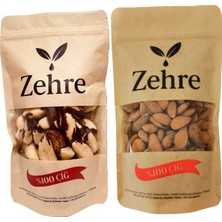 Zehre 250 gr Çiğ Badem Içi + 100 gr Brezilya Cevizi