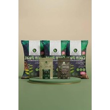 Calperia 10 Litre Coco Peat ile 3 Adet Organik Gübre Yetiştirme Seti