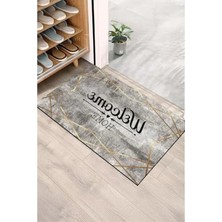 Calperia Monnheın Kapı Önü Paspası - Modern ve Şık Kapı Paspası | Ev, Ofis ve Dış Mekân Kullanımı Için (Welcome Home Eskitme)