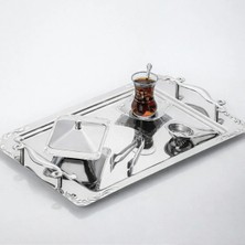 Nehir Lalezar Çay Tepsisi Seti - Çay Seti Takımı Bardaklı 40 Parça