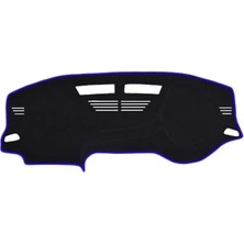 Calperia Mavi Kenar Renkli Torpido Koruma Halısı - Renault Megane 4 Uyumlu