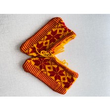 Çeyizlik El Örgüsü Desenli Renkli Patik 1 Adet Beden 36-40