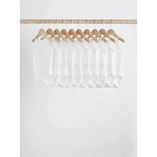 Next Baby Pamuklu Beyaz Ip Askılı Atlet Body Zıbın 10'lu Set